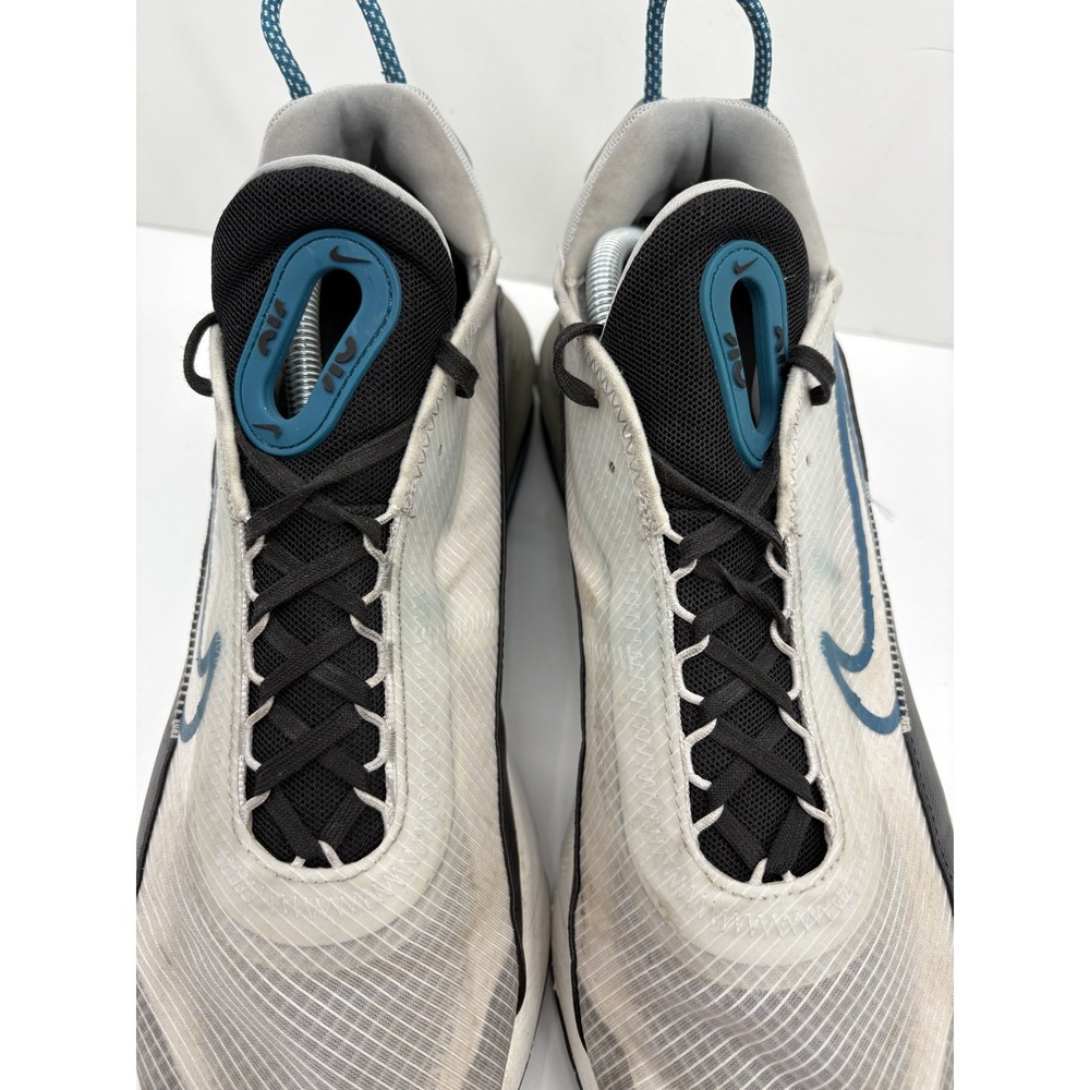 Nike Men's Air Max 2090 CV8835-100 Running Shoes White Blue Black Size 12 - Picture 4 of 9